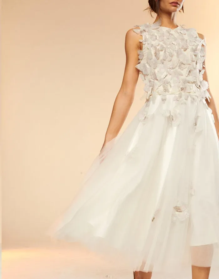 Butterfly Tulle Skirt 8211 White Women Cynthia Rowley Bottoms