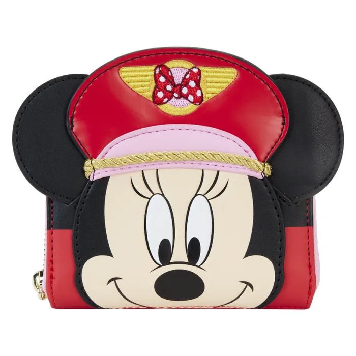 C2E2 Limited Edition Minnie Mouse Pilot Cosplay Zip Around Wallet Unisex Loungefly Bags and Wallets C2E2 Limited Edition Minnie Mouse Pilot Cosplay Zip Around Wallet Unisex Loungefly Bags and Wallets