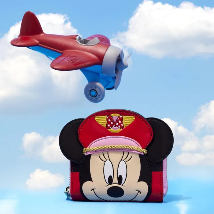 C2E2 Limited Edition Minnie Mouse Pilot Cosplay Zip Around Wallet Unisex Loungefly Bags and Wallets C2E2 Limited Edition Minnie Mouse Pilot Cosplay Zip Around Wallet Unisex Loungefly Bags and Wallets
