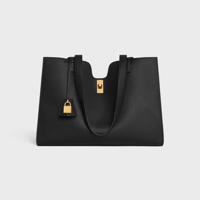 Cabas 16 In Supple Grained Calfskin Black Women CELINE 16