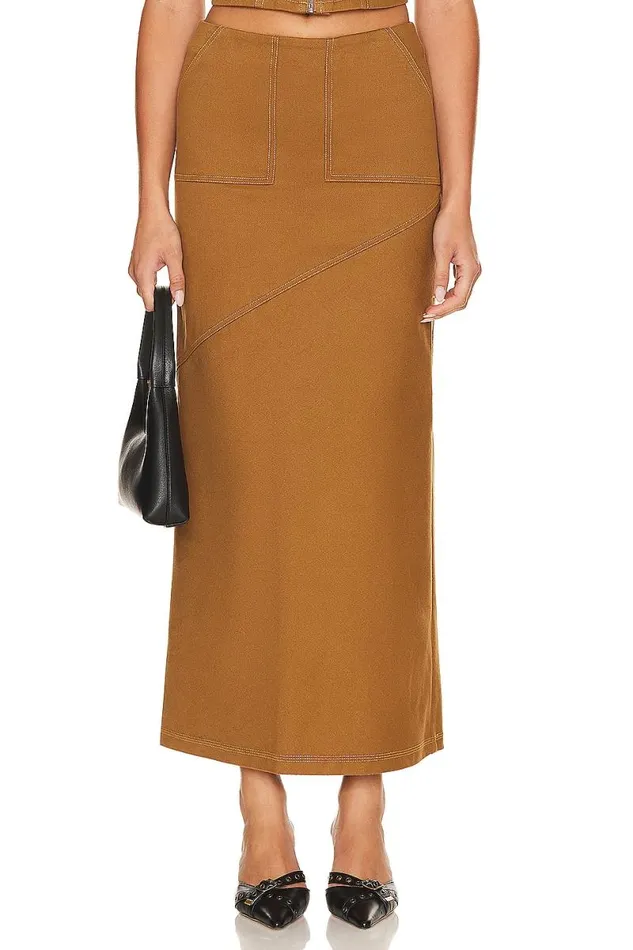 Cal Skirt Khaki Women Lovers and Friends Skirts