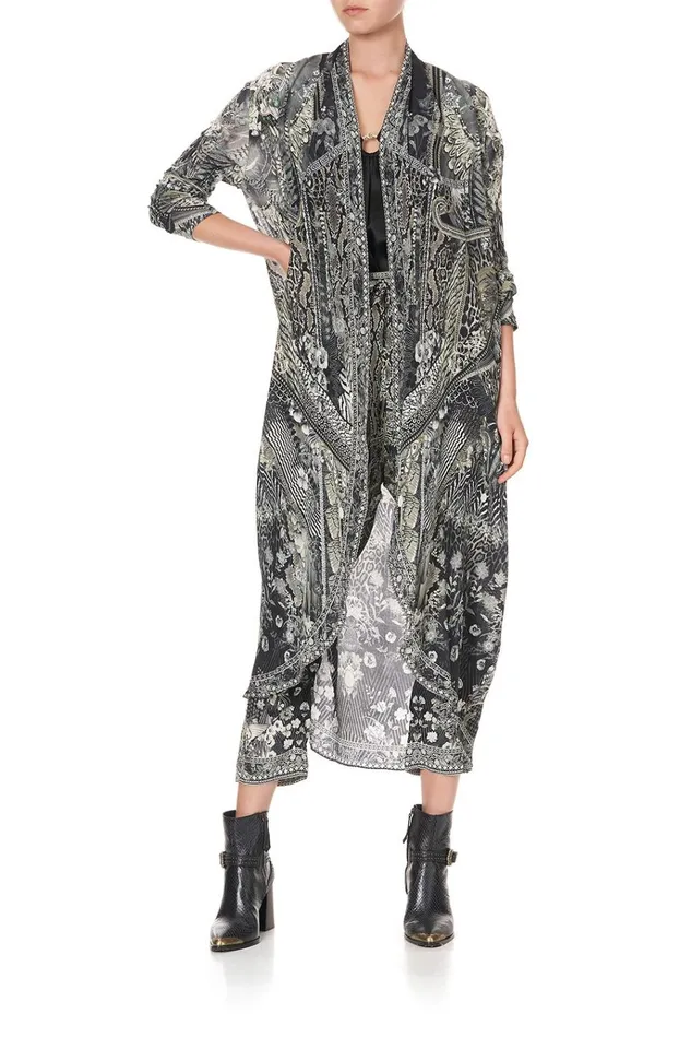 Camilla Extended Sizes Women Long Casual Jacket With Pockets One Tribe