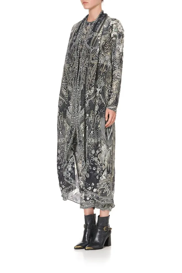 Camilla Extended Sizes Women Long Casual Jacket With Pockets One Tribe