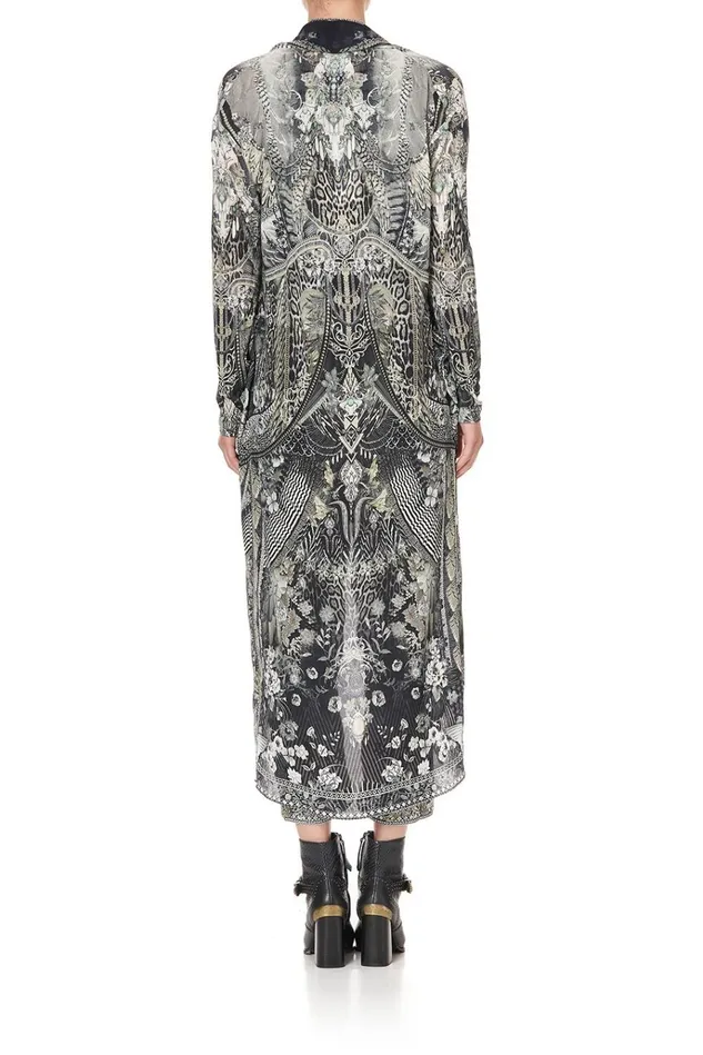 Camilla Extended Sizes Women Long Casual Jacket With Pockets One Tribe