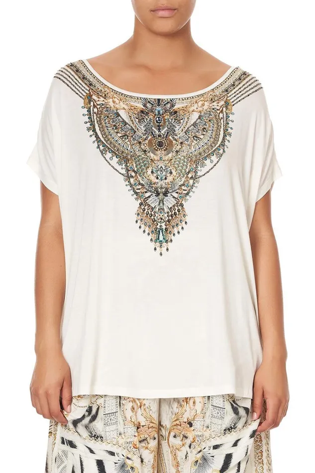 Camilla Extended Sizes Women Loose Fit Tee Gates Of Glory