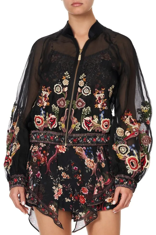 Camilla Jackets Women Bomber Jacket With Shirred Cuff A Girl Like You