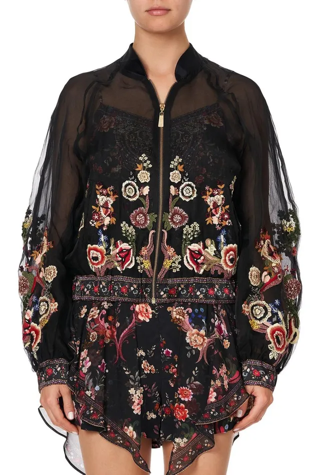 Camilla Jackets Women Bomber Jacket With Shirred Cuff A Girl Like You