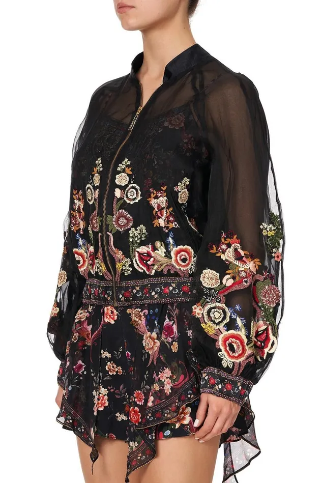 Camilla Jackets Women Bomber Jacket With Shirred Cuff A Girl Like You