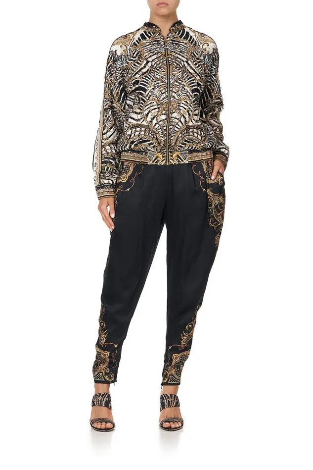 Camilla Jackets Women Embellished Encased Elastic Raglan Bomber Night Waiting For Day