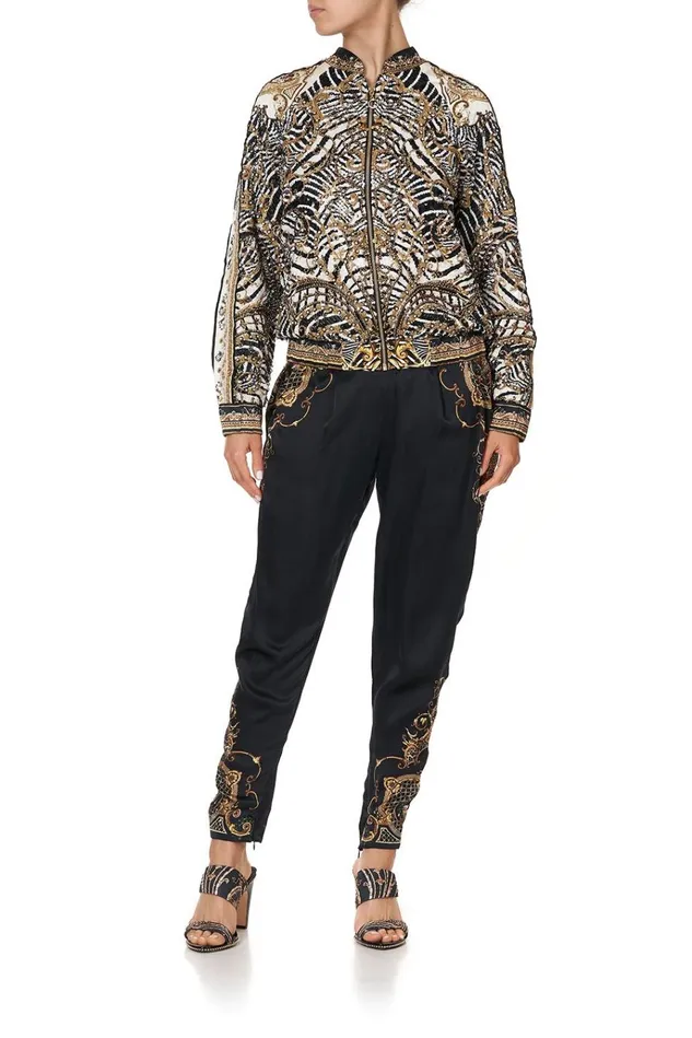 Camilla Jackets Women Embellished Encased Elastic Raglan Bomber Night Waiting For Day