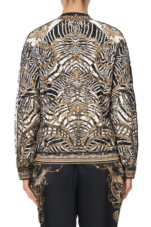 Camilla Jackets Women Embellished Encased Elastic Raglan Bomber Night Waiting For Day