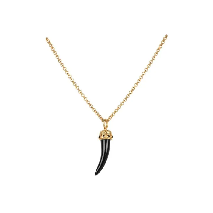 Camilla Jewellery Women Valere Black Onyx Lioness Necklace Multi