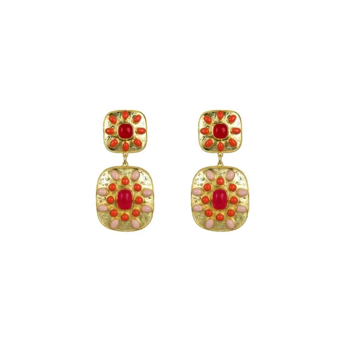 Camilla Jewellery Women Valere Red Jade Cordelia Earrings Multi