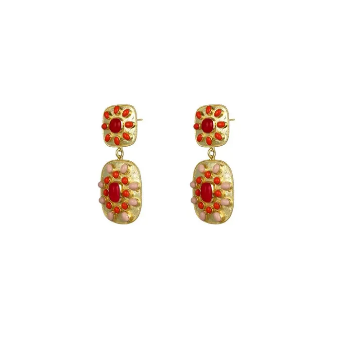 Camilla Jewellery Women Valere Red Jade Cordelia Earrings Multi