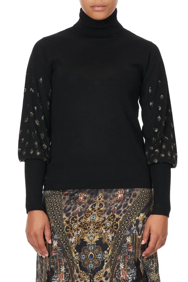 Camilla Knitwear Women Gathered Cuff Fitted Knit Abingdon Palace