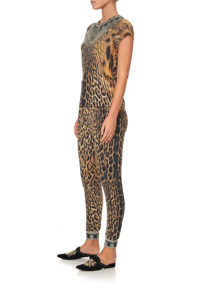 Camilla Loungewear Women Curved Hem Fitted Tee Ruler Of The Underworld