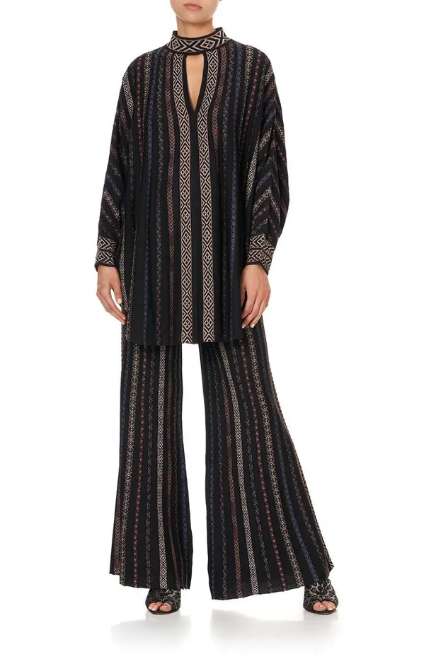 Camilla Mini Dresses Women Knitted Kaftan With Neckband Swinging Sixties