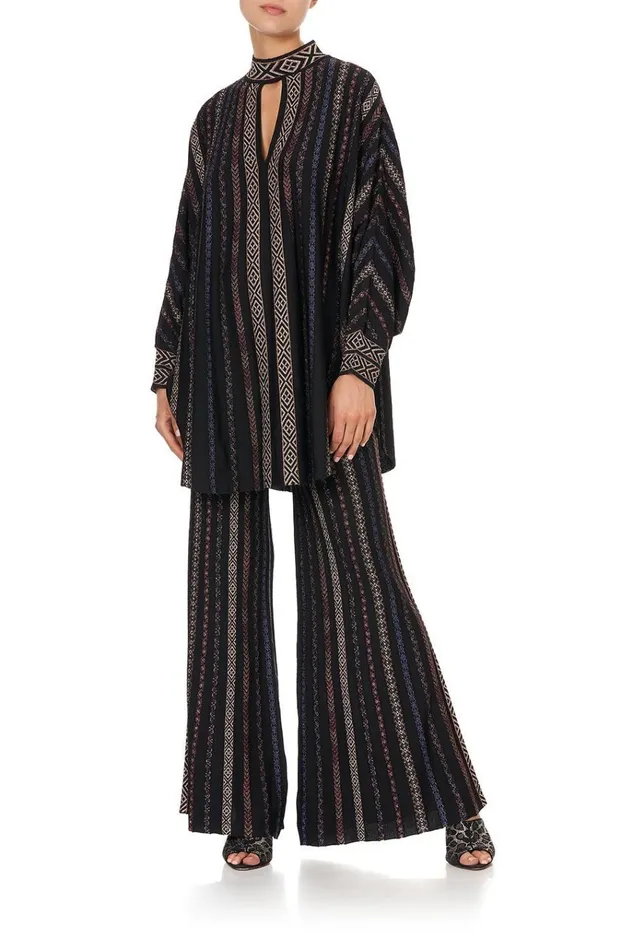 Camilla Mini Dresses Women Knitted Kaftan With Neckband Swinging Sixties