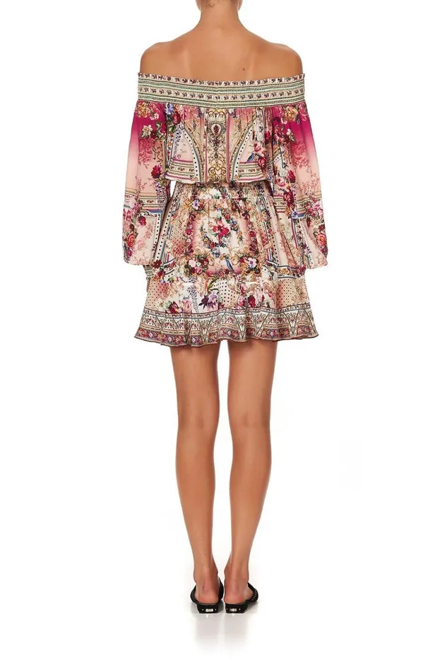 Camilla Mini Dresses Women Off Shoulder Short Dress Summoned By A Rose