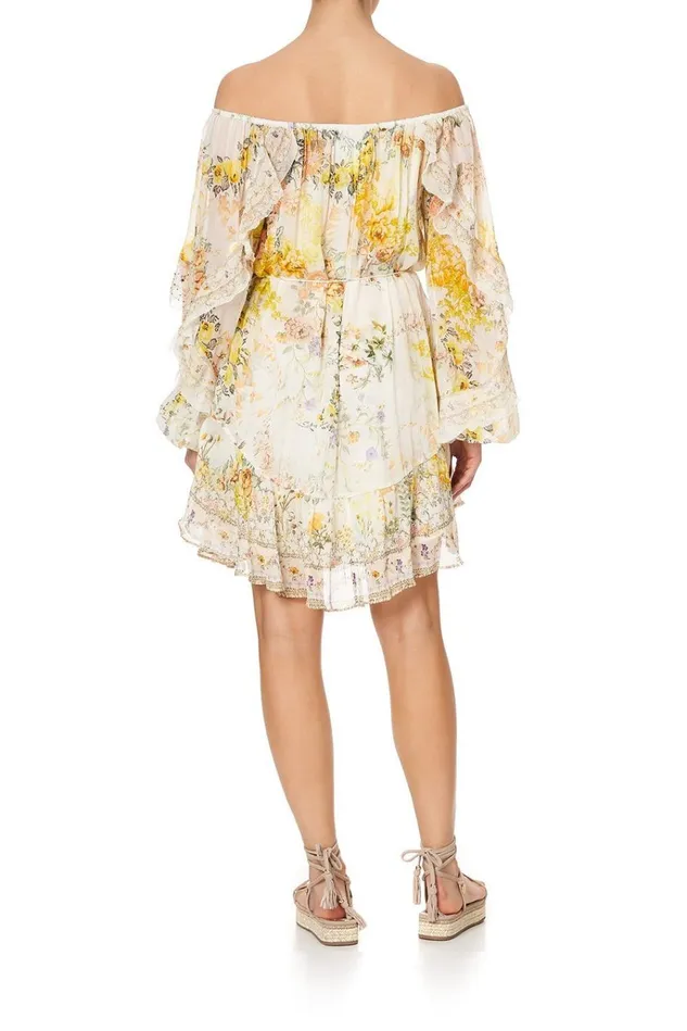 Camilla Party Dresses Women Blouson Frill Sleeve Dress In The Hills Of Tuscany