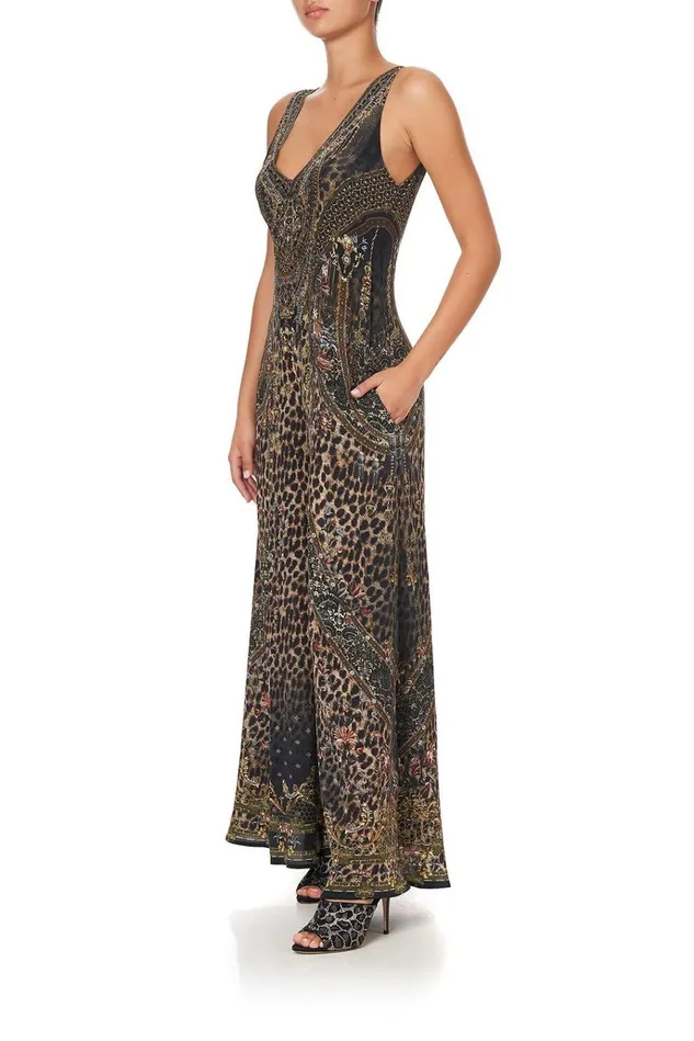 Camilla Playsuits and Jumpsuits Women V Neck Flared Jumpsuit Abingdon Palace