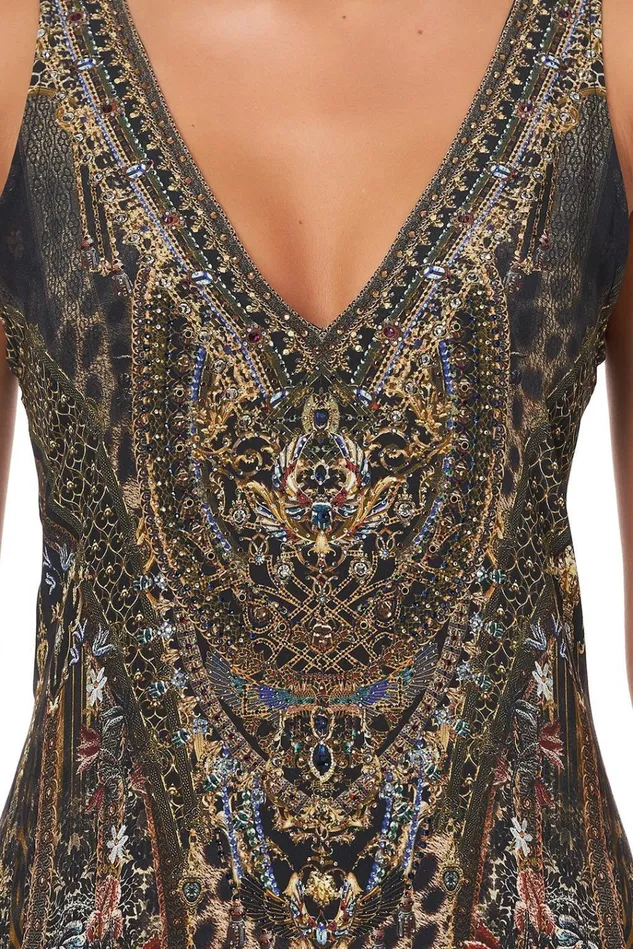 Camilla Playsuits and Jumpsuits Women V Neck Flared Jumpsuit Abingdon Palace