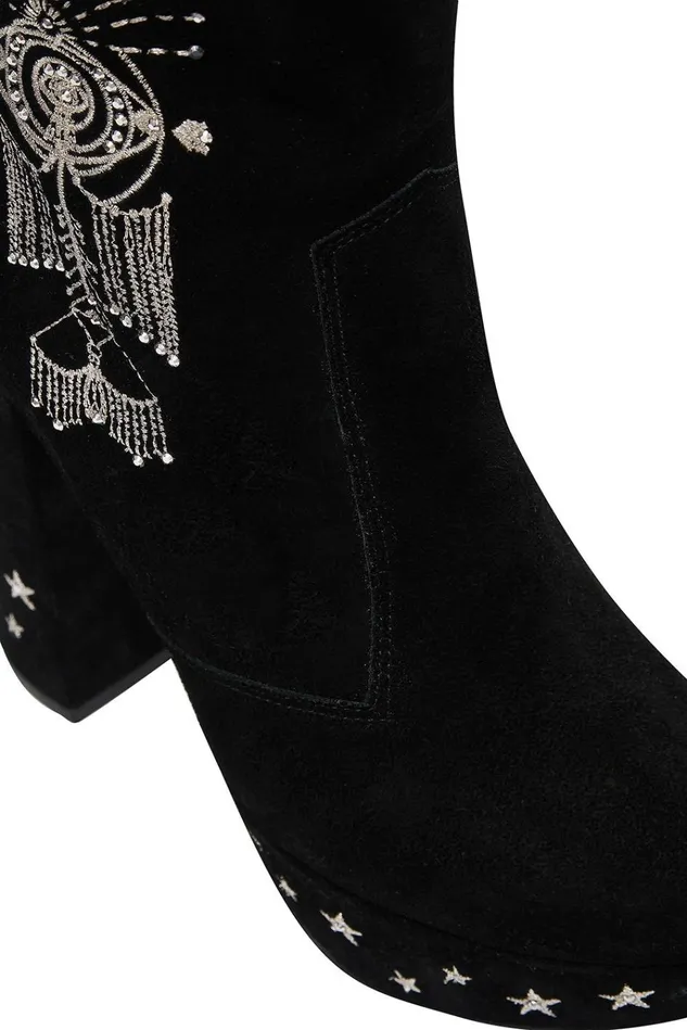 Camilla Shoes Women Platform Boot Solid Black
