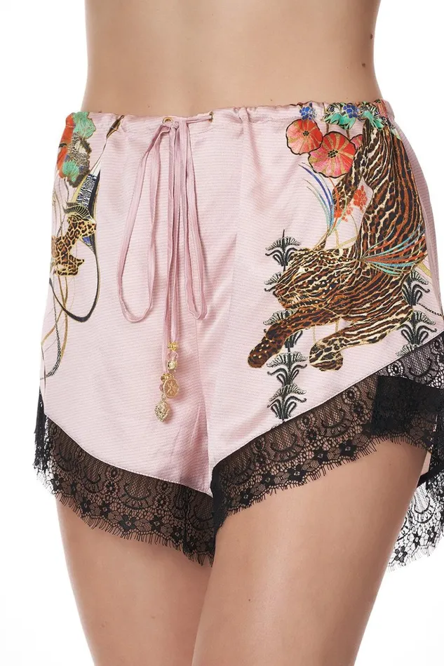 Camilla Shorts Women Loose Lace Hem Short Ziba Ziba