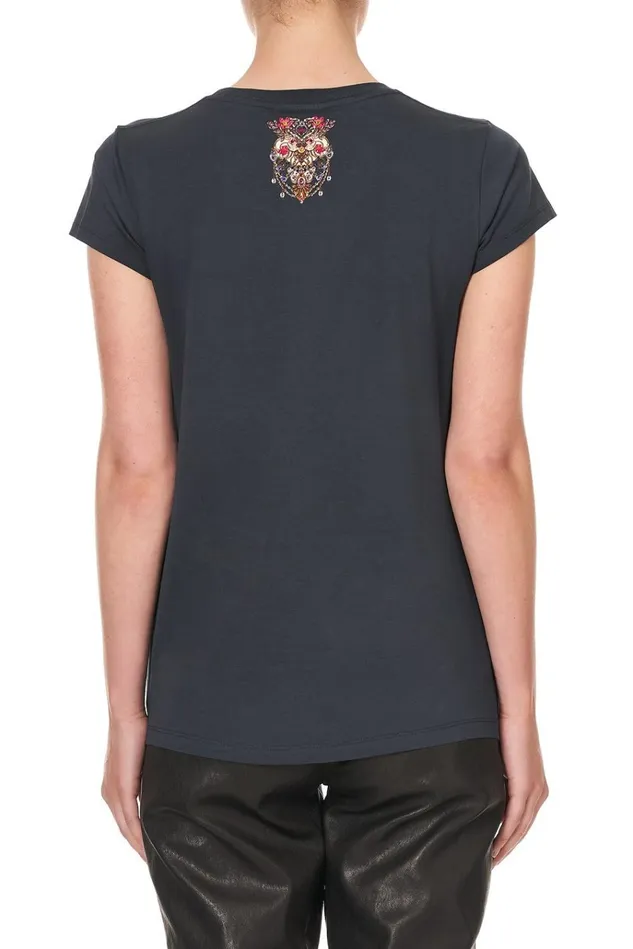 Camilla Tees Women Curved Hem Fitted Tee Drifting Dreamer