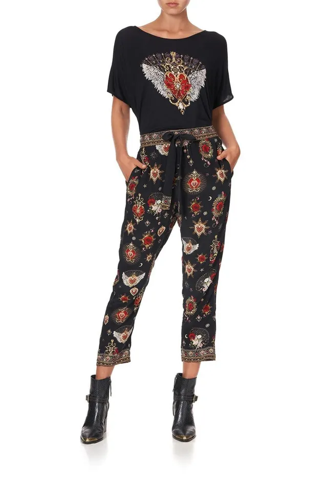 Camilla Tees Women Loose Fit Round Neck Tee Montagues Capulet