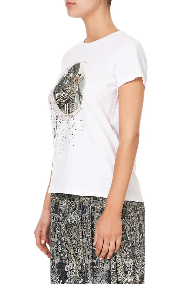 Camilla Tees Women Slim Fit Round Neck TShirt One Tribe