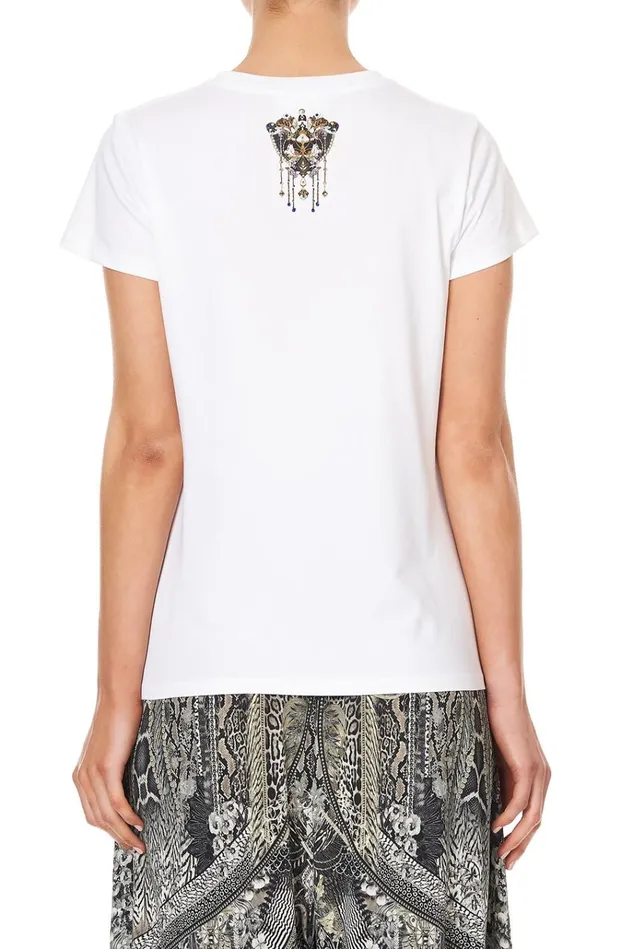 Camilla Tees Women Slim Fit Round Neck TShirt One Tribe