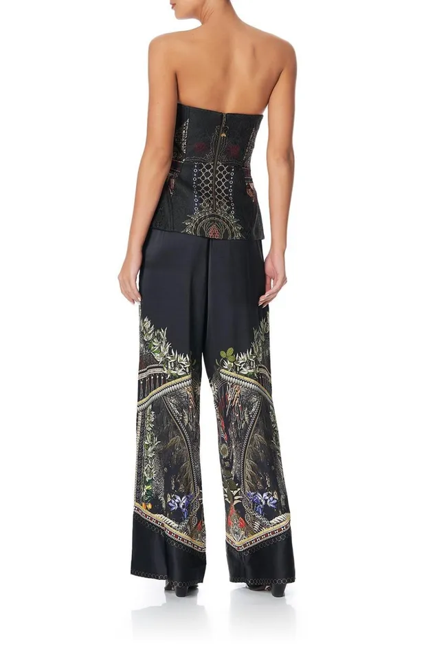 Camilla Tops Women Corset With Powermesh Insert Botanical Chronicles