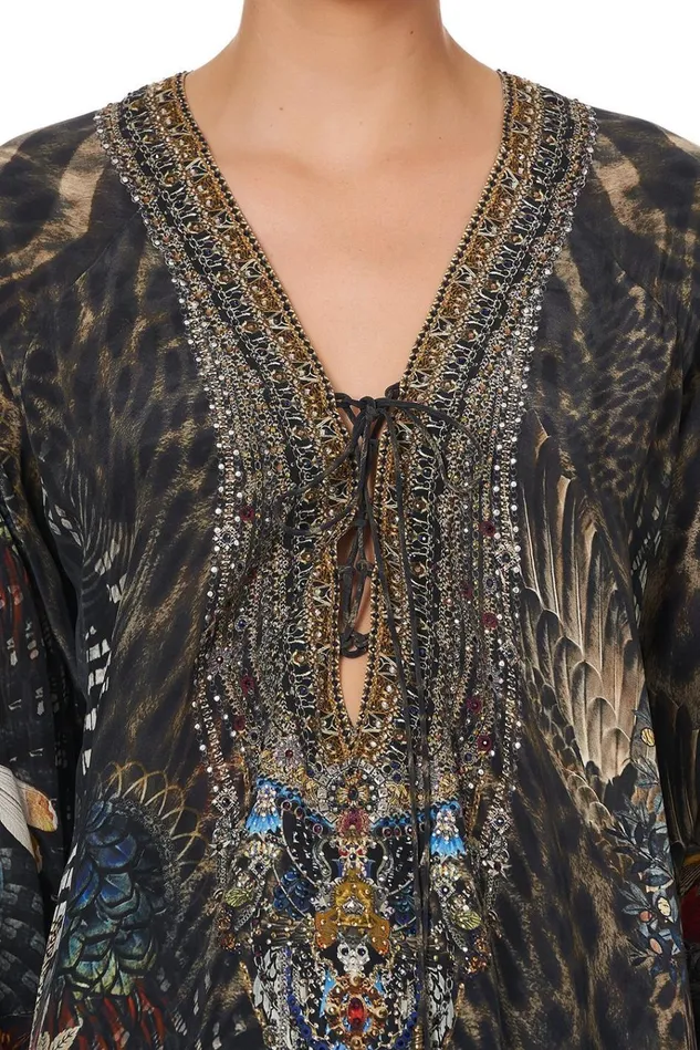 Camilla Tops Women Lace Up Blouse Treasure Chaser