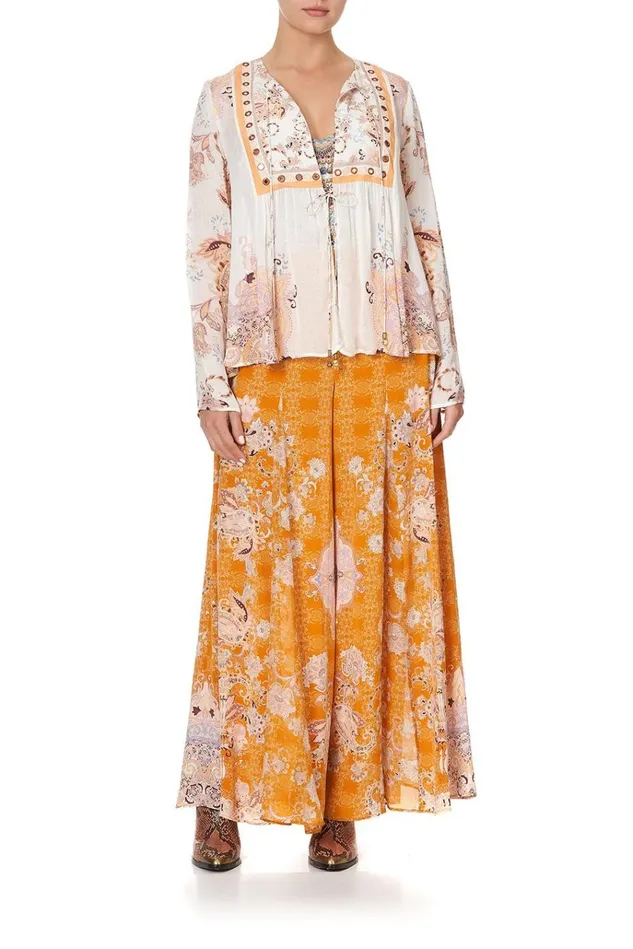 Camilla Tops Women Long Sleeve Bib Top Marrakesh Maiden