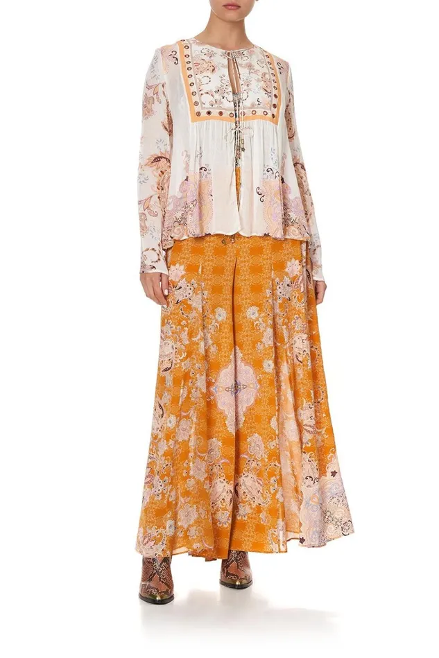 Camilla Tops Women Long Sleeve Bib Top Marrakesh Maiden