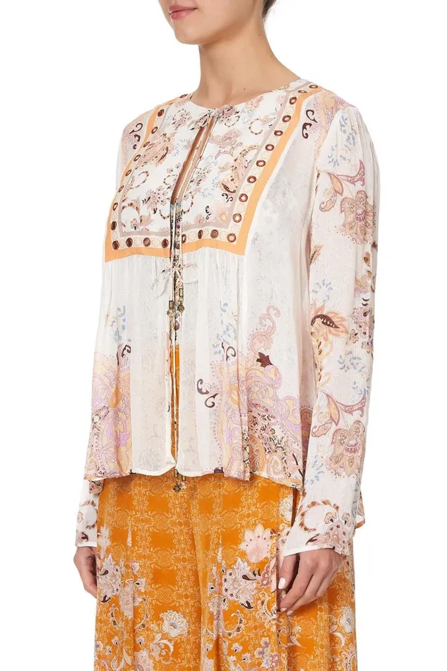 Camilla Tops Women Long Sleeve Bib Top Marrakesh Maiden