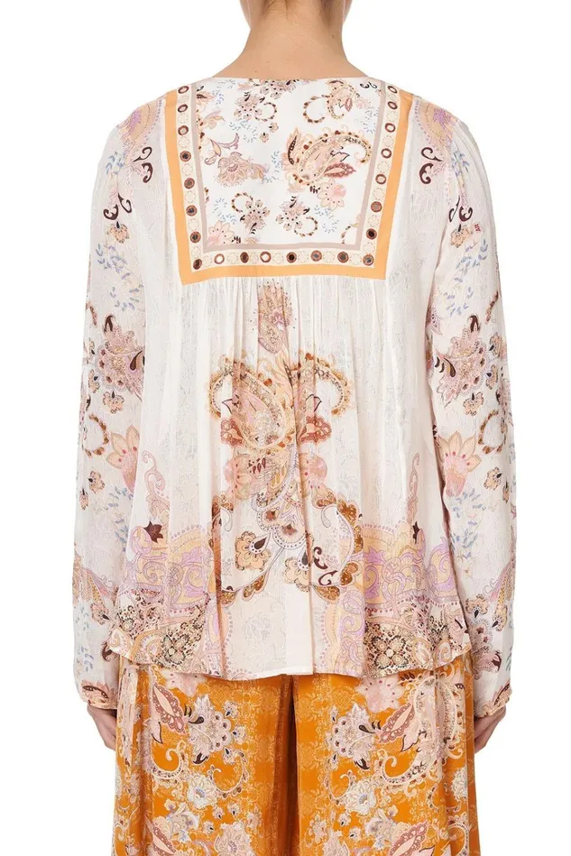 Camilla Tops Women Long Sleeve Bib Top Marrakesh Maiden