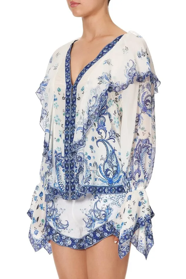 Camilla Tops Women Ruffle Front Blouse Talking About A Revolution