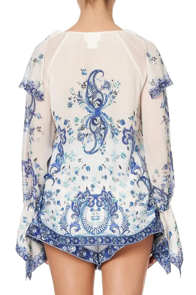 Camilla Tops Women Ruffle Front Blouse Talking About A Revolution