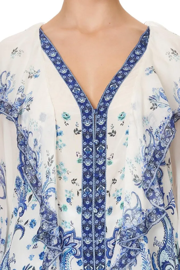 Camilla Tops Women Ruffle Front Blouse Talking About A Revolution