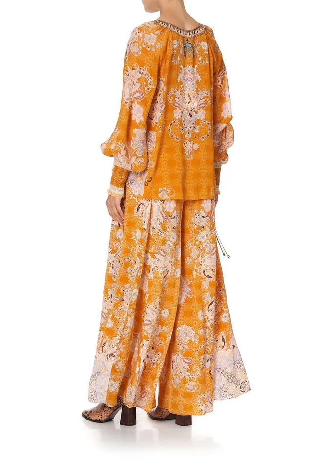 Camilla Tops Women Shirred Cuff Blouse Marrakesh Maiden