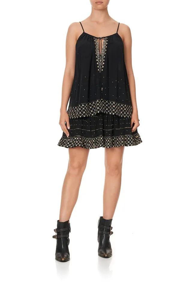 Camilla Tops Women Strap Top With Tie Front Detail The Jewelled Arrow