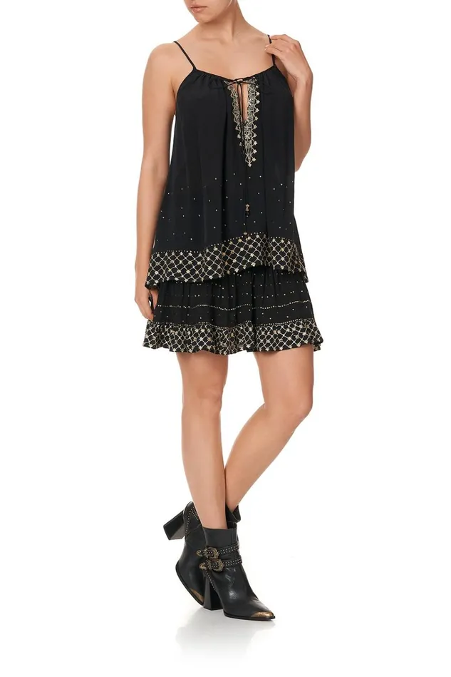 Camilla Tops Women Strap Top With Tie Front Detail The Jewelled Arrow