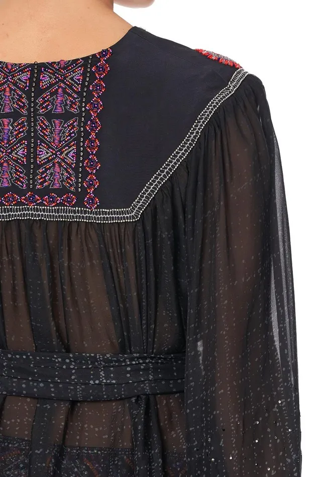 Camilla Tops Women Wrap Blouse With Yoke Mina Mina