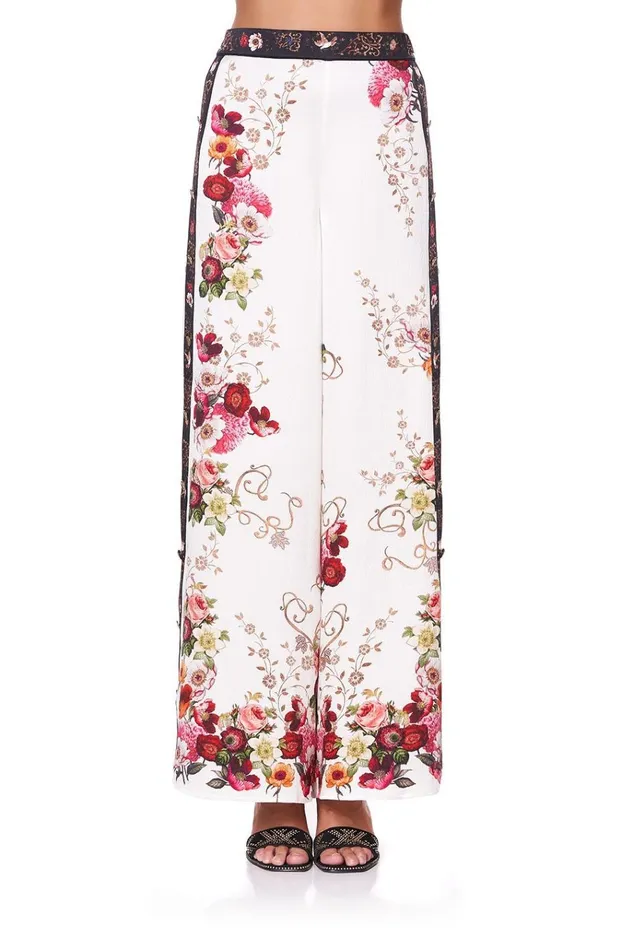 Camilla Trousers and Leggings Women Side Button Up Pant Fairy Godmother