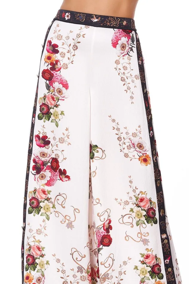 Camilla Trousers and Leggings Women Side Button Up Pant Fairy Godmother