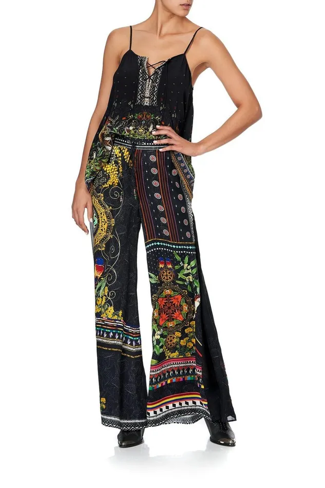 Camilla Trousers and Leggings Women Soft Pant With Godets Blackheath Betty