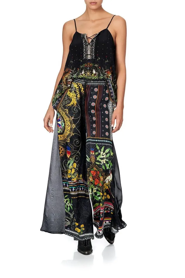 Camilla Trousers and Leggings Women Soft Pant With Godets Blackheath Betty