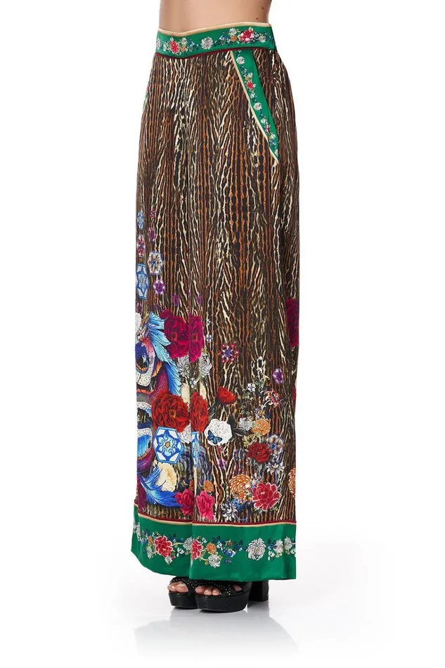 Camilla Trousers and Leggings Women Wide Leg Pant With Cuffs Jewel Of Jupiter
